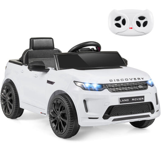 Licensed Land Rover Kids Ride on Car 12V Battery Powered Kids Electric Car-White - Color: White D681-TQ10494US-WH