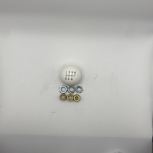 KIT WHITE SHIFT KNOB (6TH SPEED) (METRI 6WH-MX