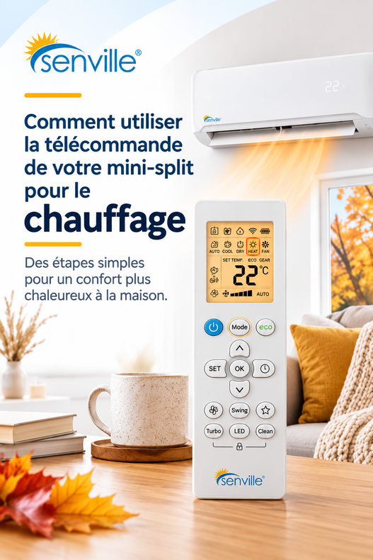 Comment utiliser la télécommande de votre mini-split pour le chauffage