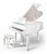 Pearl River GP160 | 5'3" Grand Piano | Polished White