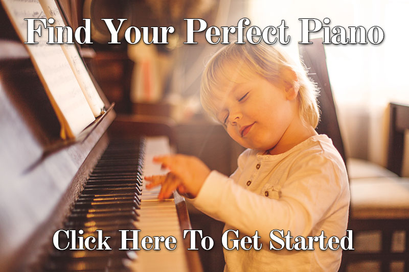 Find Your Piano - Child playing with eyes closed