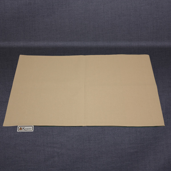 Empty Natural (Beige) cotton pillow case. Sized slightly larger than the 16 x 11 pillow to make putting the pillow inside easier. 