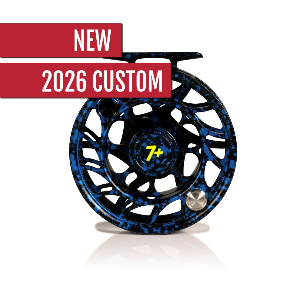 custom color fly reel Nautilus CCF-X2 Ideal for small streams or larger waters Custom Hatch Iconic Dark Matter
