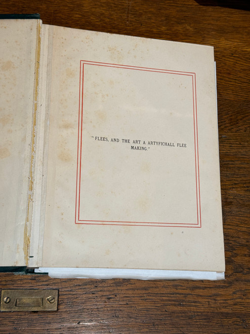 Used A Quaint Treatise on Flies and Fly Making by an Old Fisherman by WH Aldam