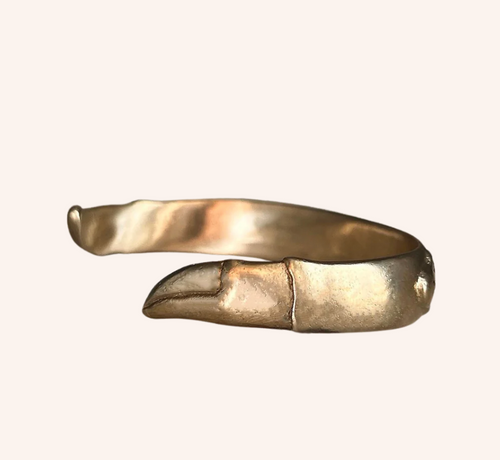 Taf Schaefer Design Permit Crab Cuff - White Bronze