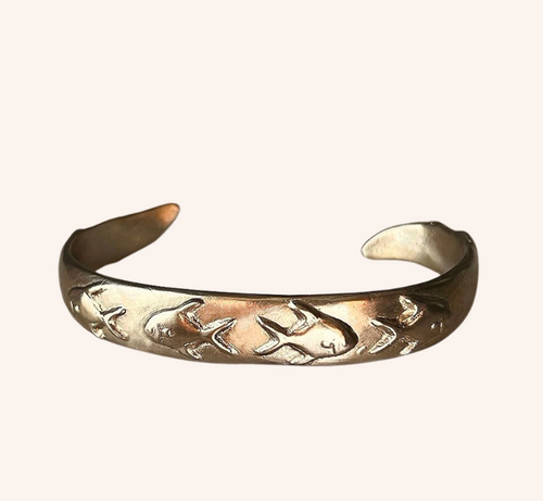 Taf Schaefer Design Permit Crab Cuff - White Bronze