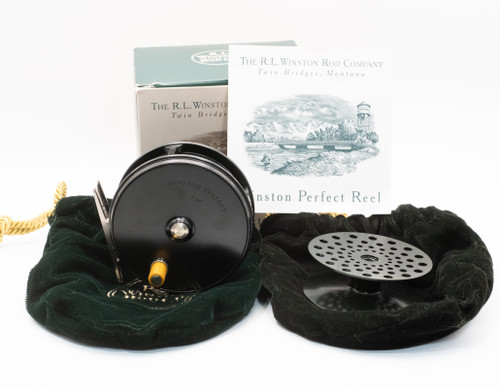 Used Hardy (Winston) Perfect  3 1/8" Fly Reel w/ Winston Perfect Spool