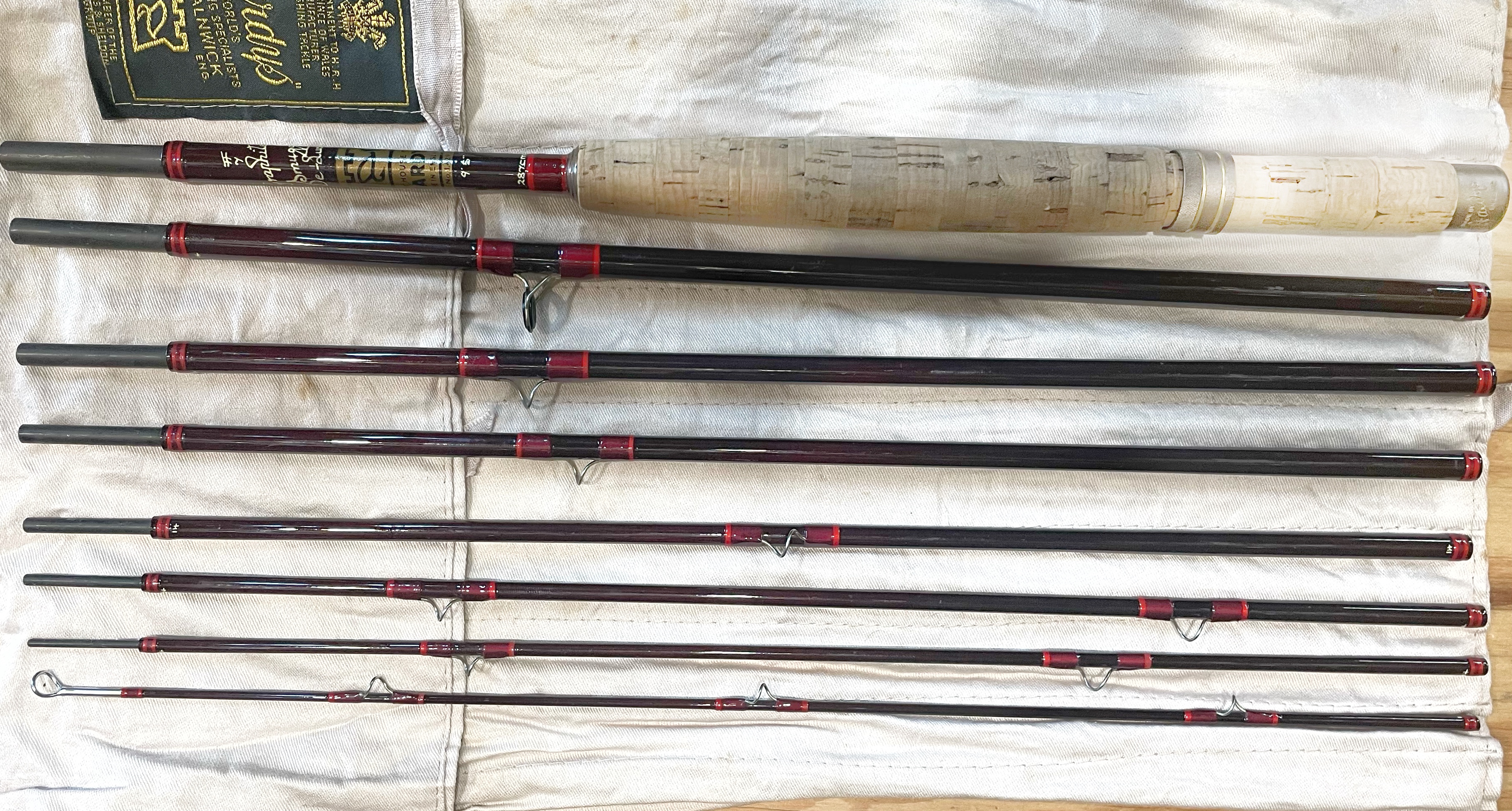 Used Hardy Smuggler 9'5 - 7wt 8 piece Fly Rod - Western Rivers