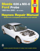 Mazda 626, MX-6 & Ford Probe covering Mazda 626 (93-02), Mazda MX-6 & Ford Probe (93-97) Haynes Repair Manual (USA): 1993 to 2002