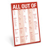 Knock Knock Pad: All Out Of Pad (with magnet)
