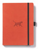 Dingbats A5+ Wildlife Orange Tiger Notebook - Plain
