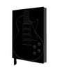 Black Gibson Guitar Artisan Art Notebook (Flame Tree Journals)