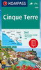 Hiking map 2450 Cinque Terre 1:35,000: 3-in-1 hiking map, with activity guide including map for offline use in the KOMPASS app