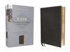 NASB, Personal Size Bible, Large Print, Genuine Leather, Calfskin, Black, Red Letter, 1995 Text, Comfort Print