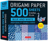 Origami Paper 500 sheets Blue & White 6" (15 cm): Tuttle Origami Paper: Double-Sided Origami Sheets Printed with 12 Different Patterns (Instructions for 5 Projects Included)