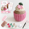 Crochet Cafe Amigurumi Kit Cupcake: Everything You Need Is Included: 100%-Cotton Yarn, Crochet Hook, Stitch Marker, Tapestry Needle, Fiberfill, Step-by-Step Leaflet, and Exclusive Instruction Videos; Beginner Friendly!