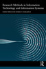 Research Methods in Information Technology and Information Systems