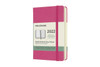 Moleskine 2022 12-Month Weekly Pocket Hardcover Notebook: Bougainvillea Pink