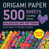 Origami Paper 500 sheets Kaleidoscope Patterns 4" (10 cm): Tuttle Origami Paper: Double-Sided Origami Sheets Printed with 12 Different Colorful Patterns