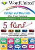 Numbers in German: Write & Wipe Flashcards