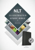 Nlt Illustrated Study Bible Tutone Black/Onyx, Indexed