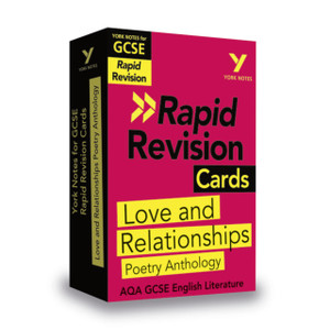 Love And Relationships Rapid Revision Cards: York Notes For Aqa Gcse (9-1): - Catch Up, Revise And Be Ready For 2022 And 2023 Assessments And Exams