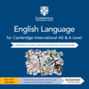 Cambridge International As And A Level English Language Cambridge Elevate Teacher'S Resource Access Card