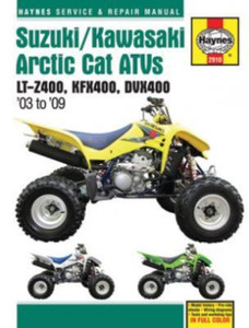 Suzuki/Kawasaki Arctic Cat ATVs (03 - 09): LT-Z400, KFX400, DVX400