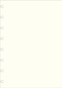 Filofax A5 Notebook refill - plain paper white