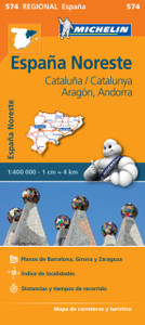 Aragon Cataluna - Michelin Regional Map 574: Map Aragon Cataluna - Michelin Regional Map 574: Map