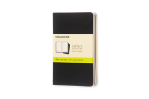 Moleskine Plain Cahier - Black Cover (3 Set) Moleskine Plain Cahier - Black Cover (3 Set)
