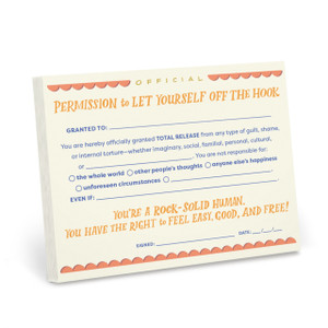 Em & Friends Permission to Let Yourself Off the Hook Notepad Em & Friends Permission to Let Yourself Off the Hook Notepad