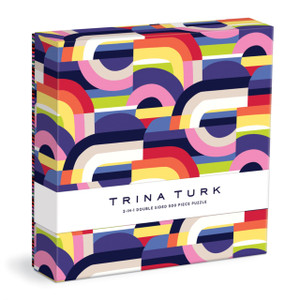 Trina Turk 500 Pc Double Sided Puzzle with Shaped Pieces Trina Turk 500 Pc Double Sided Puzzle with Shaped Pieces