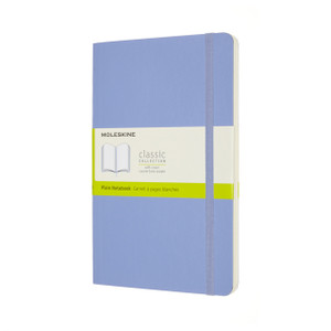 Moleskine Large Plain Softcover Notebook : Hydrangea Blue Moleskine Large Plain Softcover Notebook : Hydrangea Blue