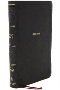 NKJV, End-of-Verse Reference Bible, Personal Size Large Print, Leathersoft, Black, Thumb Indexed, Red Letter, Comfort Print : Holy Bible, New King James Version