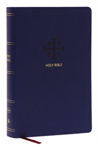 NKJV, End-of-Verse Reference Bible, Personal Size Large Print, Leathersoft, Blue, Red Letter, Thumb Indexed, Comfort Print : Holy Bible, New King James Version