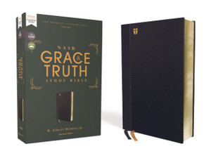 NASB, The Grace and Truth Study Bible, Leathersoft, Navy, Red Letter, 1995 Text, Comfort Print NASB, The Grace and Truth Study Bible, Leathersoft, Navy, Red Letter, 1995 Text, Comfort Print