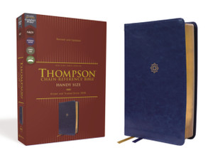 NKJV, Thompson Chain-Reference Bible, Handy Size, Leathersoft, Navy, Red Letter, Comfort Print NKJV, Thompson Chain-Reference Bible, Handy Size, Leathersoft, Navy, Red Letter, Comfort Print