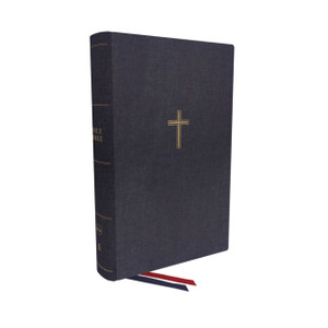 NKJV, Single-Column Wide-Margin Reference Bible, Cloth over Board, Blue, Red Letter, Comfort Print : Holy Bible, New King James Version NKJV, Single-Column Wide-Margin Reference Bible, Cloth over Board, Blue, Red Letter, Comfort Print : Holy Bible, New King James Version