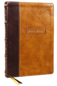 KJV, Center-Column Reference Bible with Apocrypha, Leathersoft, Brown, 73,000 Cross-References, Red Letter, Thumb Indexed, Comfort Print: King James Version KJV, Center-Column Reference Bible with Apocrypha, Leathersoft, Brown, 73,000 Cross-References, Red Letter, Thumb Indexed, Comfort Print: King James Version