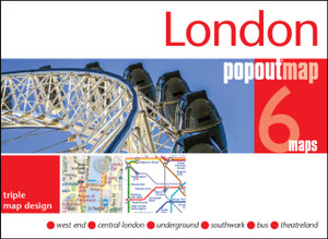 London PopOut Map : 3 PopOut maps in one handy, pocket-size format London PopOut Map : 3 PopOut maps in one handy, pocket-size format
