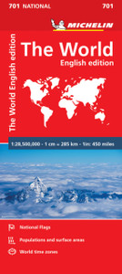 The World - Michelin National Map 701 : Map The World - Michelin National Map 701 : Map