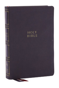 KJV Holy Bible: Compact Bible with 43,000 Center-Column Cross References, Gray Leathersoft, Red Letter, Comfort Print (Thumb Indexing): King James Version
