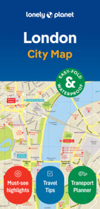 Lonely Planet London City Map: Durable, Waterproof, Easy-Fold Planning Map with Attractions & Walking Tours