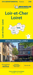 Loiret Loir-et-Cher - Michelin Local Map 318: Map