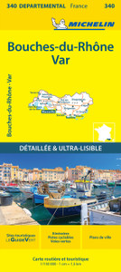 Bouches-du-Rhone Var - Michelin Local Map 340: Map