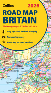2026 Collins Road Map of Britain: Clear and Detailed Folded Map of Britain