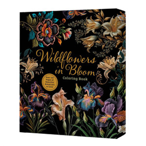 Wildflowers in Bloom Coloring Book: Over 150 Pages of Beautiful Botanicals to Color with Stunning Sprayed Edges