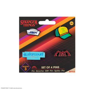 Pin set of 4 - Stranger Things Season 3