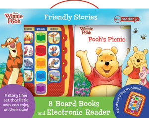 Disney Winnie the Pooh Friendly Stories: Me Reader Jr 8 Board Books and Electronic Reader Sound Book Set